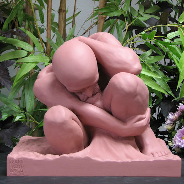 Large Boulder Sculpture by Frank Lloyd Wright Male Nude Reproductions